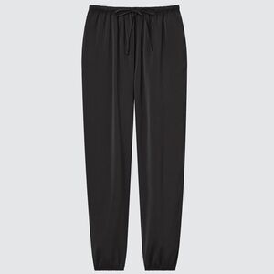 Uniqlo women satin drape jogger pants